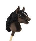 Hobby Horse Mały koń na kiju Premium - ciemogniady A4