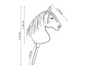 Hobby Horse Duży koń na kiju Premium - siwy A3