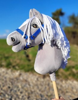 Hobby Horse Duży koń na kiju Premium - siwy III A3