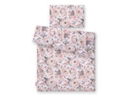 Pościel dla niemowląt 2-częściowa bawełniana - róże sepia
