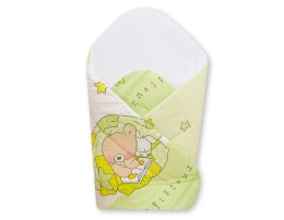 Rożek dla niemowląt usztywniany - Basic miś z balonikiem zielony