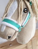 Kantar regulowany dla konia Hobby Horse A3 miętowy białym futerkiem