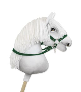 Wodze dla konia Hobby Horse - butelkowa zieleń