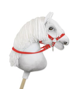 Wodze dla konia Hobby Horse - czerwone