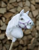 Hobby Horse Mały koń na kiju Premium - biały A4