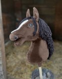 Hobby Horse Duży koń na kiju Premium - ciemnogniady A3