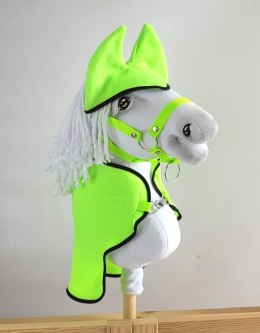 Zestaw dla Hobby Horse A3: derka + nauszniki - neon green