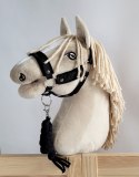 Uwiąz dla Hobby Horse ze sznurka - czarno-czarny