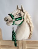 Uwiąz dla Hobby Horse ze sznurka - czarno-zielony