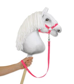 Uwiąz dla Hobby Horse z taśmy - neon pink