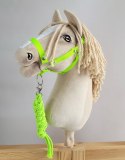 Uwiąz dla Hobby Horse ze sznurka - neon green
