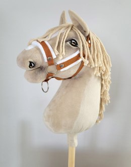 Kantar regulowany dla konia Hobby Horse A3 rudy białym futerkiem