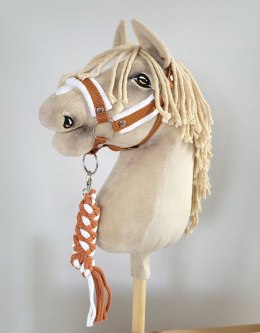 Uwiąz dla Hobby Horse ze sznurka - biało-rudy