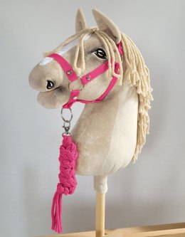 Uwiąz dla Hobby Horse ze sznurka - ciemny róż