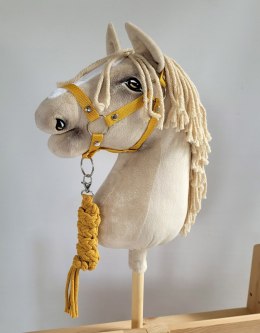 Uwiąz dla Hobby Horse ze sznurka - musztardowy