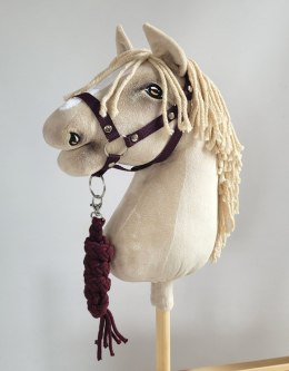 Uwiąz dla Hobby Horse ze sznurka - śliwkowy