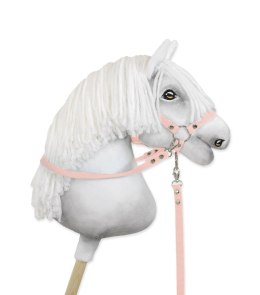 Wodze dla konia Hobby Horse - pudrowy róż