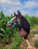 Hobby Horse Mały koń na kiju Premium - ciemogniady A4