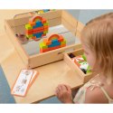 Zestaw Kolorowe Klocki Dla Dzieci Drewniane 24 Sztuki Masterkidz Montessori