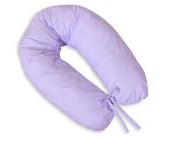 Poduszka ciążowa Longer- Kropki na fiolecie